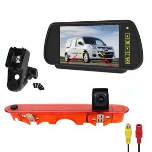 EnruigeOK Kit de cam&eacute;ra de recul pour Feux de Stop Grand Angle pour Renault Kangoo 2007-2021 Mercedes-Benz Citan 2012-2021 Cam&eacute;ra de recul pour Feux de Stop (Support pour Moniteur 7" n&deg; 13) (EnRuiGe, neuf)