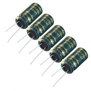sourcing map 5pcs condensateur &eacute;lectrolytique alu faible ESR 1000UF 50V 105&deg;C 3000H 13x25mm (Weisser Berg, neuf)