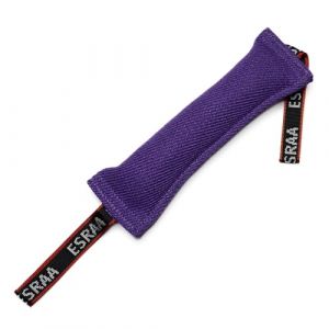 ESRAA Boudin &agrave; Mordre pour Chien, Boudin de Rappel 30 cm en Toile R&eacute;sistante, Jouet Remorqueur pour Dressage et Sport Canin, 2 Anses, Int&eacute;rieur/Ext&eacute;rieur,Violet (ESRAA France, neuf)