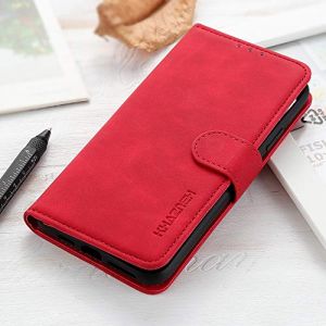 BellaCase Coque pour Wiko View 5/View 5 Plus, Étui de Téléphone Wiko View 5/View 5 Plus Pratique et Robuste, Magnétique Etui Housse pour Wiko View 5/View 5 Plus, Rouge (Bella Custodia, neuf)