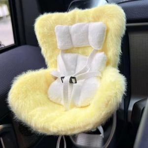 Siège Auto pour Poupée Labubu, Siège Auto Labubu pour Décoration De Voiture, Siège Auto pour Poupée avec Coussin en Fourrure Douce, Have a Seat Labubu, Siège Auto pour Poupée Bébé(I) (bingtangdunxueli, neuf)