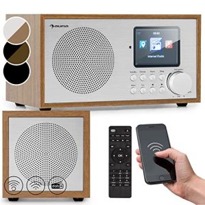Auna Silver Star Radio Portable Bluetooth et Rechargeable, Poste Radio Numérique Dab/Dab+/FM/Streaming, Mini Radio Portables Stéréo, Écran HCC, 5h d'Autonomie, Radio FM, Alarme de Réveil (Electronic-Star-FR, neuf)