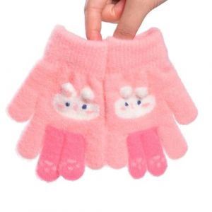 Gants D'hiver en Tricot Enfants,Gant Hiver Enfants,Gants Tricotés Enfants,Gants Chauds pour Enfants,Mitaine Enfants,Gant Chaud Enfants,Gant Hiver Bebe,Gants Tricotés Hiver,2-6 Ans (Rose) (LEdoudouLE, neuf)