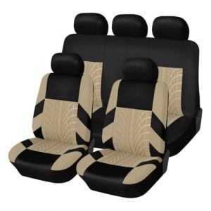HerfsT Ensemble de Housses de si&egrave;ge de Voiture pour Renault Arkana 2021-2025, Housse de Si&egrave;Ge 5 Places en Tissu Couvre-Si&egrave;Ge Protection de si&egrave;ge Accessoire,D/Beige (YuDing Store, neuf)