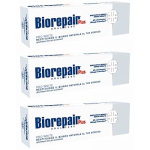 Biorepair Pro White Daily Lot de 3 tubes de pâte à dents 2,54 onces fluides (75 ml) (importation italienne) (Dealon, neuf)