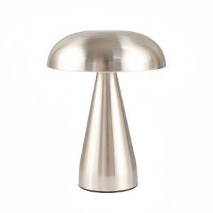 Hryx Lampe Champignon，Lumière Champignon Doré，Lampe De Table Rechargeable pour Bureau De Chambre À Coucher，veilleuse À Gradation Tactile avec Fonction De Lampe De Bureau,Silver (junchun stor, neuf)