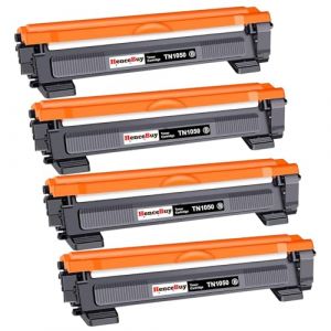 HenceBuy TN 1050 TN1050 Lot de 4 toners compatibles avec Brother TN-1050 Noir pour MFC-1910W DCP-1612W DCP-1610W DCP-1510 MFC-1810 HL-1110 HL-1210W DCP-1512 HL-1212W HL-1112 ) (Dunchi-EU, neuf)