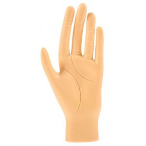NIYANGLE Main Entraînement Pour Pose Ongle Main Factice Réالiste Pour Pratique Manucure Pose Ongle (Telinei, neuf)
