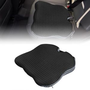 Fsaklaskdy Coussin Voiture Conducteur, Coussin Siège Rehausseur Adulte Voiture, Antidérapant Coussin Compensé en Mousse à Mémoire de Forme pour Voiture, Bureau, Qualité Housse Lavable (Noir) (BUSUIOC AISEO S.R.L., neuf)