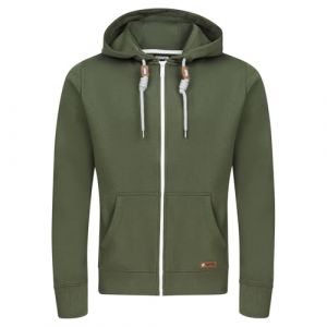 riverso RIVThilo Sweat-Shirt à Capuche pour Homme Sweat à Capuche zippé Basic Uniforme Coton Gris Marron Vert Rouge Bleu Noir S M L XL 2XL 3XL 4XL 5XL - Vert - Medium (Jeans-direct, neuf)