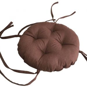 Générique Coussin De SièGe De Tabouret Rond éPais, Coussin De Chaise AntidéRapant Super Doux, Coussin De Chaise De Salle à Manger De Couleur Unie (Diamètre:40cm(16inch), Café) (HUALEMEI Store, neuf)