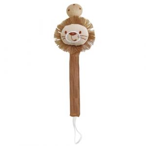 Qutalmi Porte-pince à tétine, corde à clips pour tétine - Clip de sangle de mamelon pour tout-petits - Clips de tétine Anti-perte en forme d'animaux pour tout-petits, sangle de tétine pour sucette, (jianamr, neuf)
