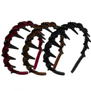 Accessoires Pour Cheveux Élégants En Perles - Accessoires Pour Cheveux En Strass Serre-tête En Velours Scintillant À Haute Ondulation En Diamant Serre-tête Réversible Rétro À Haute Tête De Mort Avec S (kaitmain, neuf)