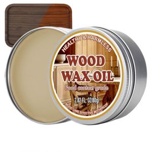 Cire pour Planche à Découper en Bois, Baume pour la Planche à Découper de la Cuisine, Cire de Soin Douce 80g Pour Bloc de Découpe, Tiroirs, Armoires et Ustensiles (winzuasl, neuf)
