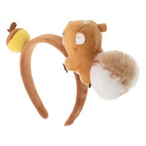 Hemobllo Serrage-T&ecirc;te &Eacute;cureuil en Peluche Doux Noisette Accessoire Cheveux Festival et Cosplay Serrage-T&ecirc;te Animal Mignon pour F&ecirc;te Photo et D&eacute;guisement Pr&eacute;sent Original pour Femme (Leopolerd, neuf)