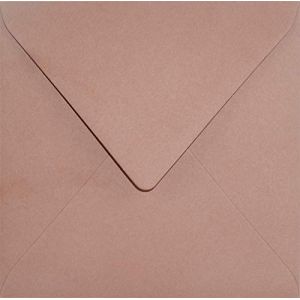 Netuno 100 enveloppes carrées rose foncé 153x153 mm 120g Keaykolour Rosebud enveloppes écologiques en papier recyclé enveloppes colorées recyclées pour cartes de vœux invitations anniversaires Noël (netuno, neuf)