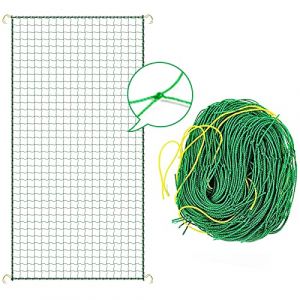 jiuzcare Filet à Plantes Grimpantes 1.8 * 5M Treillis Jardin Filet Support Plante Grimpante Filet PotagerTreillis Jardin Filet avec Grande Mailles Filet à Ramer pour Récolte Concombres, Tomate [Vert] (MASTER KUDO, neuf)