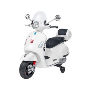 Moto &eacute;lectrique Scooter &eacute;lectrique V et s p &agrave; GTS Super Sport 12V pour enfants avec lumi&egrave;res et sons marche avant/arri&egrave;re - Design r&eacute;aliste batterie au lithium et chargeur inclus (blanc) (ricambi europa, neuf)