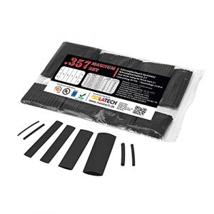 ISO-PROFI® 357 pcs Magnum Sac Gaine Thermorétractable assortiment Set Ratio 2: 1 noir (ISOLATECH-DE, neuf)