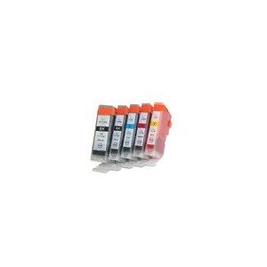 Pack 5 cartouche d'encre Canon PGI 5 CLI 8 / Noir et Couleur pour imprimante Canon MP 500 - Canon MP 510 - Canon MP 520 - Canon MP 530 - Canon MP 600 - Canon MP 600 R - Canon MP 610 - Canon MP 800 - Canon MP 800 R - Canon MP 810 - Canon MP 830 - Canon PIX