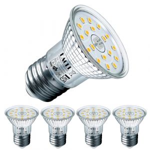 EACLL Ampoule LED E27 Blanc Neutre 4.9W &Eacute;quivalent Incandescence Halog&egrave;ne 75W, Lot de 4. 585 Lumens 4000K Non Dimmable, Large Faisceau 120&deg; Spot, &Eacute;clairag sans Scintillement, R50 Lampe &agrave; R&eacute;flecteur (EACL, neuf)