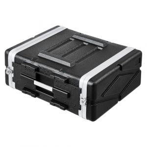 VEVOR Mallette Rack 4U Profondeur 488,95 mm Valise de Transport Coque en ABS avec Poign&eacute;e, Loquets Papillon Robustes, Panneaux Avant Arri&egrave;re Amovibles, pour Amplis, Mixeurs, R&eacute;cepteurs de Microphone (VEVOR Shop FR, neuf)