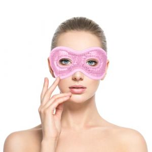 ACWOO Masque Yeux Froid, Masque Des Yeux Gel, Masque Gel Compresse Chaud et Froid, Masque Yeux Réfrigérant en Gel, Soulage la Fatigue Oculaire, Migraine, Gonflement Yeux, Cernes (Rose) (ACWOO, neuf)