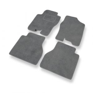 Mossa Tapis de Sol Velours adapt&eacute; pour Nissan Navara D40 (2005-2014) - Premium Tapis de Voiture - Gris 1 (eMOSSA, neuf)