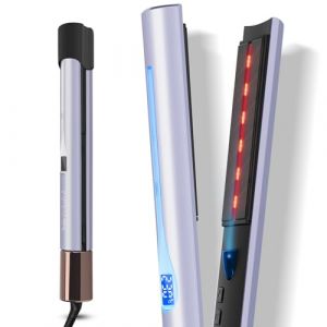Lisseur Infrarouge Ionique, PARWIN PRO BEAUTY 2 en 1 Fer à Friser et à Lisser, Thérapie Infrarouge et Ionique, Effet Anti-Frisottis et Brillance, 14 Réglages de Température 100-230℃ (PARWIN PRO BEAUTY, neuf)