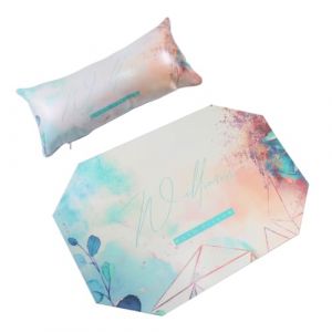 OUNONA Coussin De Manucure Et Oreiller Mains Ensemble Octogonal, Tapis à Main Confortable, Accessoires Nail Art Pour Salon De Beauté, Usage Personnel Et Formation Ongles (Gustell, neuf)