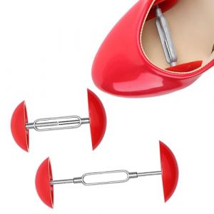 YUVKIN Ensemble de 2 embauchoirs r&eacute;glables, &eacute;largisseurs de largeur unisexes pour chaussures en cuir, bottes, talons hauts, baskets, mini-embauchoirs (rouge) (HerEdit, neuf)