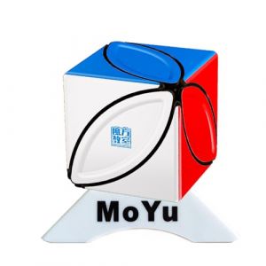 Oostfun MoYu MoFang JiaoShi Maple Leaf Black Bottom Cube Classroom Dual Adjustment System Lisse Surface Mate Twist Puzzle Lisse Cube Puzzle avec Un tr&eacute;pied Cube (Standard Version) (OJIN, neuf)