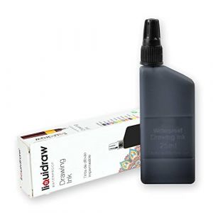 Stylo technique &eacute;tanche Dessin d'encre Noir 25 ml (compatible avec Rotring Isograph Pens) (My Stationery Mart, neuf)