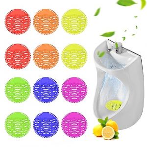 Pastilles Urinoir, Ecrans pour Urinoir, 12 Pack Grille Urinoir, Grille Urinoir Filtre à Urinoir Écran D'Urinoir, Desodorisant Urinoir avec Parfum, Tamis D'Urinoir, Spatter-Less Filtres pour Urinoir (DING VICTORY LIMITED, neuf)