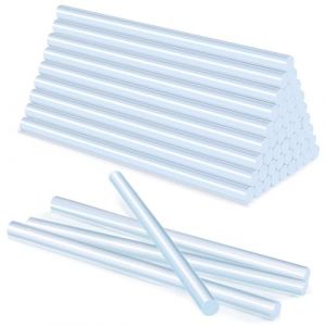 Tatxmalv 48 Pièces Bâtons de Colle Chaude, 11 x 200 mm Bâton de Colle Transparents, Bâtons de Colle pour Pistolet à Colle Chaude, pour Coller de La Céramique, Bricolage de I'artisanat (TOTAL MAX SELL, neuf)