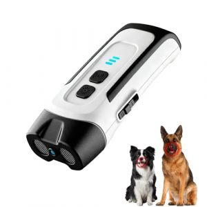 SJACXANM Anti Aboiement Chien, Ultrason Chien avec Lumi&egrave;re LED, Anti Aboiement Chien Ultrason Puissant, R&eacute;glable Fr&eacute;quence Anti-Aboiement, Anti Aboiement pour Grands Chiens Moyens Petits (BIABRSCAT S.R.L., neuf)