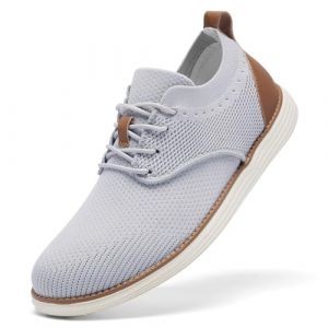 SHULOOK Chaussures d'&eacute;t&eacute; respirantes pour homme - Chaussures de marche l&eacute;g&egrave;res - Chaussures d'&eacute;t&eacute; - Loisirs - Chaussures d'affaires d&eacute;contract&eacute;es - Moderne Breeze, gris clair, 44 EU (SHULOOK, neuf)