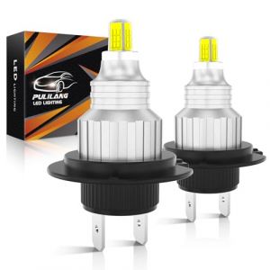Pulilang Ampoule H7 LED, Phare Antibrouillard H7 80W 16000LM 6500K Jaune, Mini Design 1:1, Phare H7 LED pour Voiture, Moto et Camion, Pr&ecirc;t pour CANBUS, Deux Ampoules (Pulilang Light, neuf)