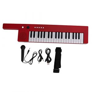 Clavier à 37 Touches, Piano, Guitare Portable, Orgue électronique, Mini Keytar, Instrument de Musique éducatif pour Débutants (BF-3755 rouge) (Luwenyo, neuf)