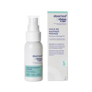 doomoo x Shinncare &ndash; Huile Massage P&eacute;rin&eacute;e &ndash; Pr&eacute;pare &agrave; l&rsquo;Accouchement & Assouplit P&eacute;rin&eacute;e &ndash; Huile d&rsquo;Olive & Vitamine C &ndash; Spray T&ecirc;te en Bas &ndash; Vegan & Test&eacute;e Dermatologiquement, 50ml (Babymoov Group, neuf)
