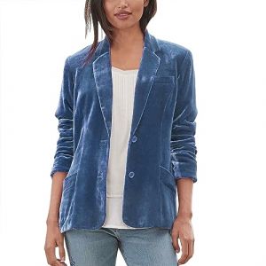 Femme Casual Blazer Velours &agrave; Manches Longues Bureau Affaires Jackets &Eacute;l&eacute;gant Cardigan Blouson Jacket Veste De Costume &agrave; Revers Boutonn&eacute; Veste Classique Devant Ouvert Manteau (UoUa1245, neuf)