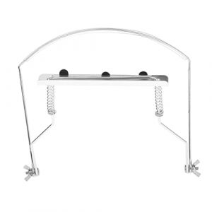 Perfeclan Porte-Harmonica Réglable Professionnel 10-Trou 24-Trou Porte-Harmonica Cou Stand Support Support En Métal Montage Mains Livraison - Argent pour 10 Trous (PERFECLAN, neuf)