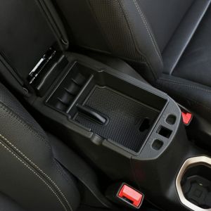 YEE PIN Compatible avec Fiat 500 x 2016+ Bo&icirc;te de rangement pour console centrale - Plateau pour accoudoir - Accessoires de rangement avec tapis antid&eacute;rapant (YEEPIN, neuf)