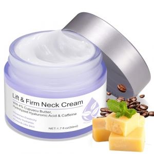 Crèmes pour le cou pour raffermir et raffermir, crème raffermissante pour le cou, raffermir et raffermir le cou et la poitrine, lisser les rides et ridules avec beurre de cupuacu, crème raffermissante (rongduUK, neuf)