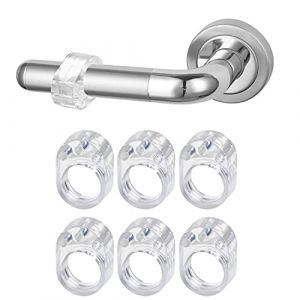 Butées de Porte,6 PCS Protection Poignee Porte PVC Poignée de Porte Bumper Anti-Poignée Transparent Arrêts de en Silicone Mise A Niveau Arret Bloque Stop-Portes Protecteurs de Mur Et de Meubles (Ziranee, neuf)