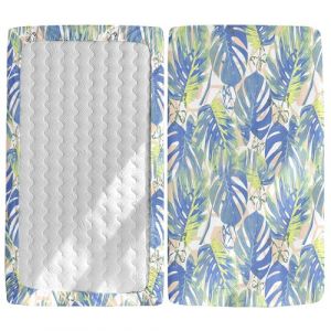 Morbuy Drap Housse Lit Bebe, Imprimé Tropicales Draps Housses pour Lit Bébé, Doux Doux pour la Peau Fibre Ultrafine Drap Housse, pour Berceau, Couffin et Nacelle (Papillon,70x140cm) (Morbuy, neuf)