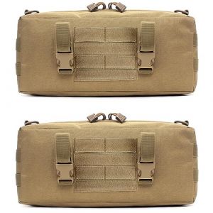 WYNEX Pochette Molle Tactique Pochette Suppl&eacute;mentaire de Sac &agrave; Dos Randonn&eacute;e Poche Molle Lat&eacute;rale Verticale Pochette de Rangement Tactique Sac &agrave; Bandouli&egrave;re Sacoche Militaire (Wynex-EU, neuf)