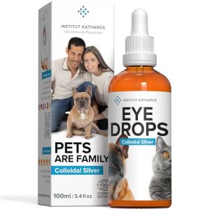 Institut Katharos Nettoyant Yeux pour Chien, Chat et Autres Animaux - Collyre, Lotion oculaire et Soin 100% Naturel - Produit Hygiène et Santé pour Oeil 100ml (Institut Katharos, neuf)