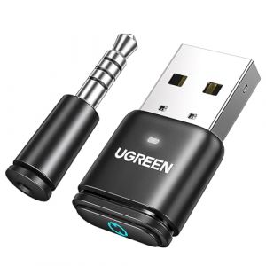 UGREEN Aptx Audio Dongle Bluetooth 5.3 Clé Bluetooth USB Adaptateur Bluetooth Compatible avec Console PS5 PS4 Switch PC Supporte Casque de Jeu Écouteur Enceinte, Micro Séparé Inclus (UGREEN GROUP LIMITED UK, neuf)