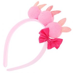BESPORTBLE Bandeau D'oreille De Lapin Contre Faire La Fête Oreilles Queues De Lapin Chapeau De Lapin Mignon Accessoire Pâques Avec Costume De Lapin Adulte Peluche Bandeaux Rose Boule De Poils (Quentin Hua, neuf)